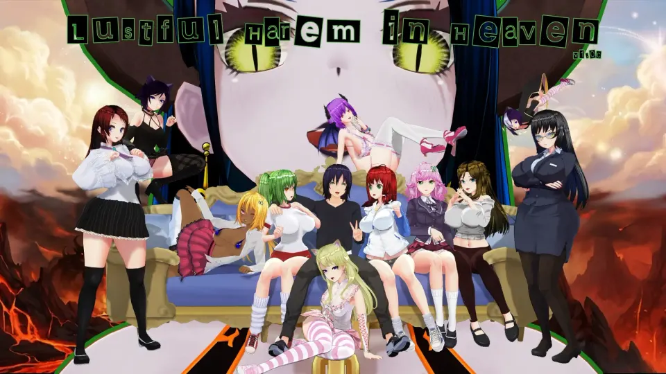 Lustful Harem in Heaven cover, wide