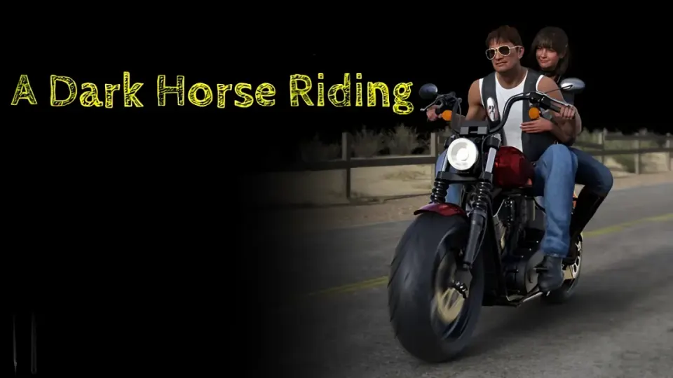 A Dark Horse Riding cover, wide